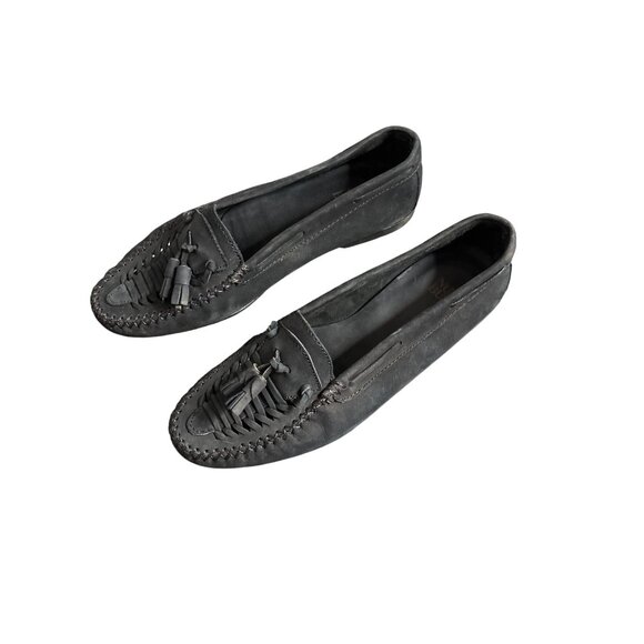 Nunn Bush Men's Black Leather Slip-On Loafer with Tassel Size 10.5 - Picture 3 of 6